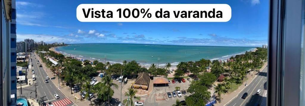 Apto 901 - Dois quartos à beira na praia de Pajuçara em Maceió com linda vista Exterior foto