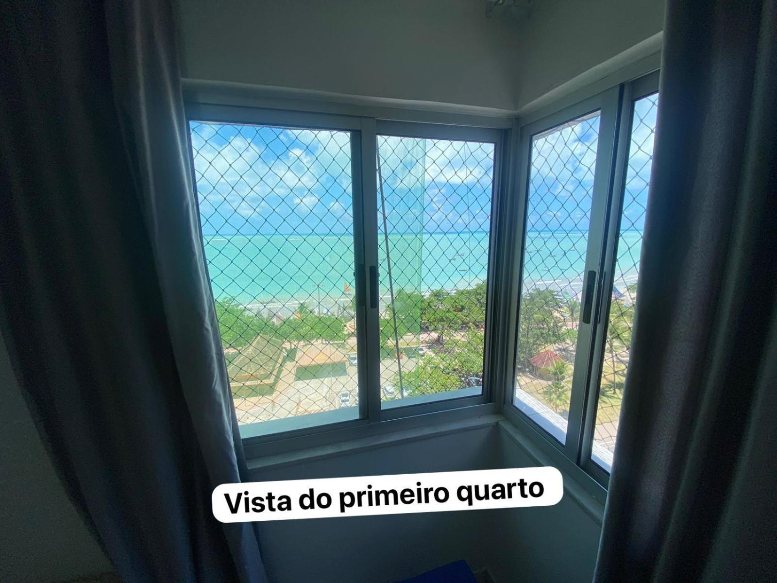 Apto 901 - Dois quartos à beira na praia de Pajuçara em Maceió com linda vista Exterior foto
